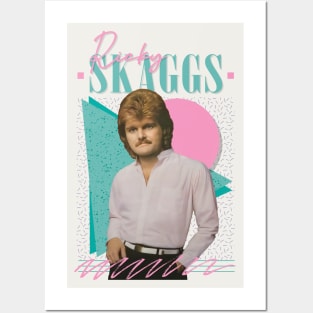 Ricky Skaggs \/\/\ Retro Style Fan Design Posters and Art